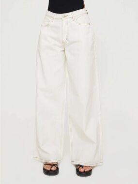Princess Polly Naylor Mid-Rise Wide-Leg Jeans